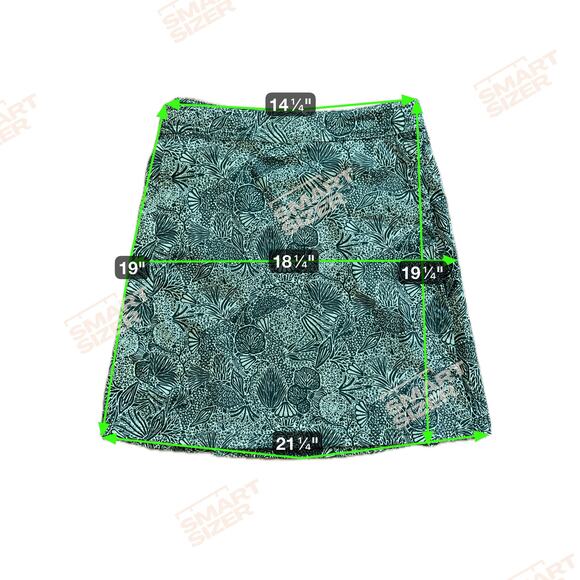 Ripskirt Hawaii Wrap Skirt Green Sea Life Length 2 EUC Small Adjustable - Picture 4 of 4